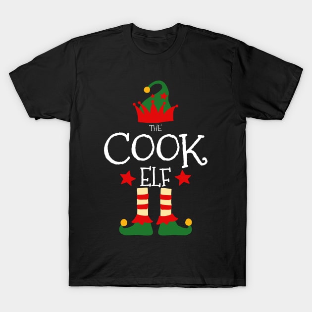 Cook Elf Matching Family Group Christmas Party Pajamas T-Shirt by uglygiftideas